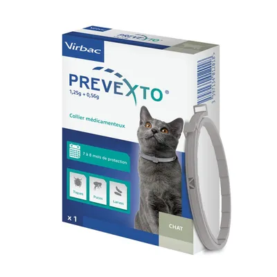 VIRBAC - Prevexto  - Collier antiparasitaire Chat