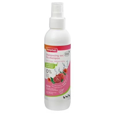 BEAPHAR   Shampoing Sec Chat et chien Sans Rinçage
