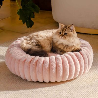 FurryFusion Cama para gatos con forma de rosquilla