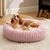 FurryFusion Lit pour chat en forme de beignet