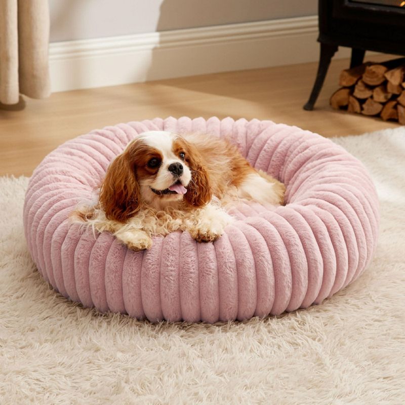 FurryFusion Lit pour chat en forme de beignet