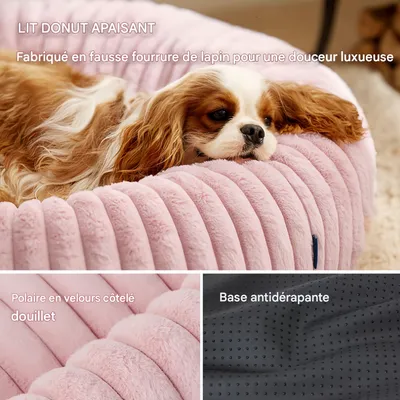 FurryFusion Lit pour chat en forme de beignet