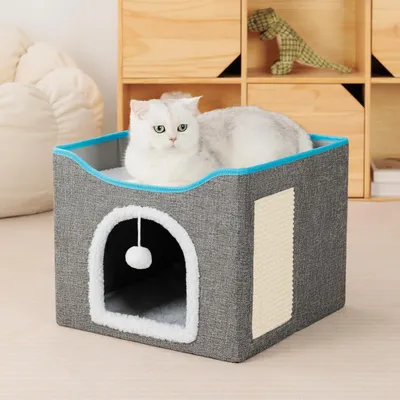 UAMLY Lit pliable à double couche pour chat