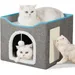 UAMLY Doppellagiges, faltbares Katzenbett
