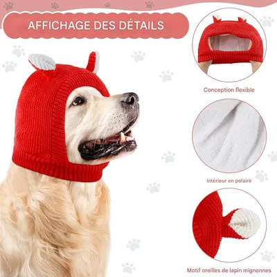 FurryFusion Bonnet tricoté pour chien