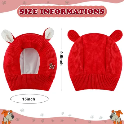 FurryFusion Bonnet tricoté pour chien