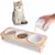 UAMLY Gamelles surélevées en céramique pour chat avec support