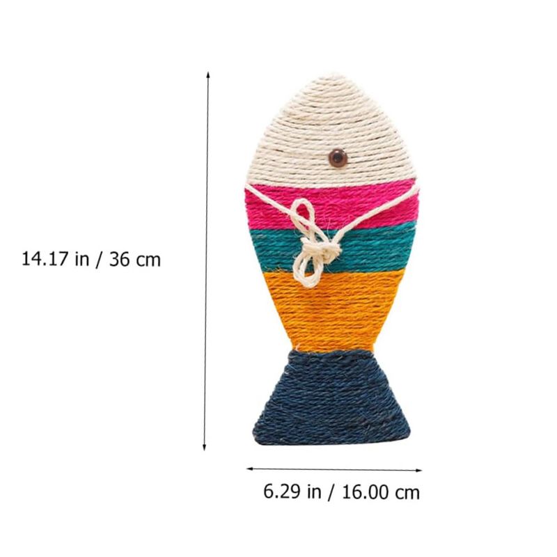 UAMLY Tapis à gratter en forme de poisson pour cha