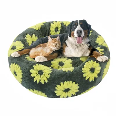 FurryFusion Niche ronde pour chats et chiens FurryFusion Niche ronde pour chats et chiens