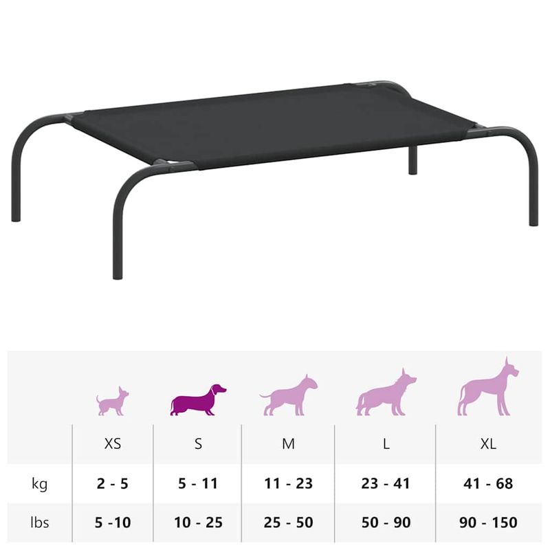 vidaXL lit surélevé pour chien