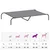 vidaXL lit surélevé pour chien Tissu vidaXL lit surélevé pour chien Tissu