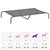 vidaXL lit surélevé pour chien Tissu vidaXL lit surélevé pour chien Tissu
