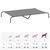 vidaXL lit surélevé pour chien Tissu vidaXL lit surélevé pour chien Tissu