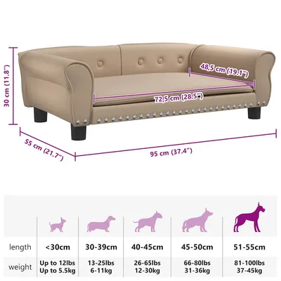 vidaXL lit pour chien Cuir artificiel vidaXL lit pour chien Cuir artificiel