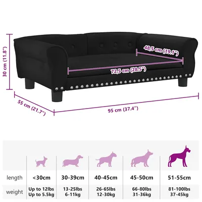 vidaXL lit pour chien Velours vidaXL lit pour chien Velours