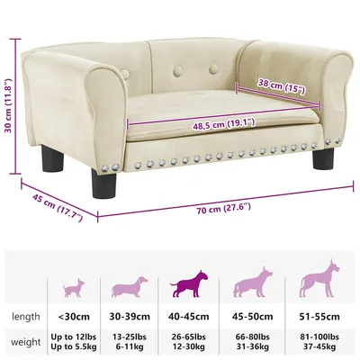 vidaXL lit pour chien Velours vidaXL lit pour chien Velours