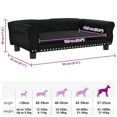 vidaXL lit pour chien Faux cuir