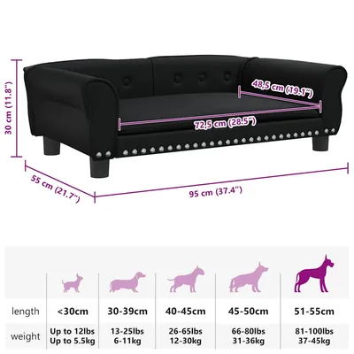 vidaXL lit pour chien Cuir artificiel vidaXL lit pour chien Cuir artificiel