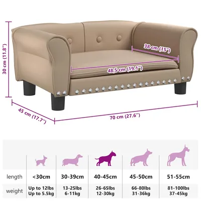 vidaXL lit pour chien Cuir artificiel vidaXL lit pour chien Cuir artificiel
