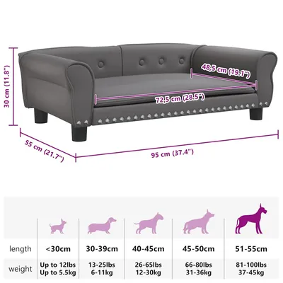 vidaXL lit pour chien Cuir artificiel vidaXL lit pour chien Cuir artificiel