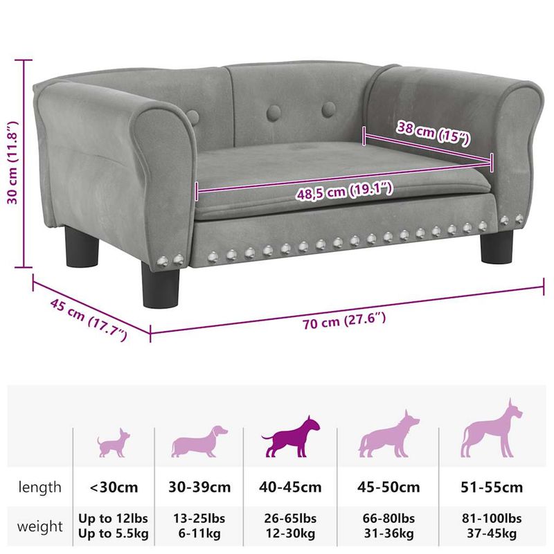 vidaXL lit pour chien
