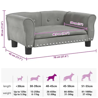 vidaXL lit pour chien Velours vidaXL lit pour chien Velours