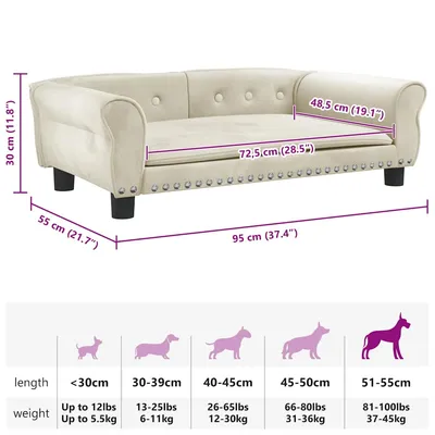 vidaXL lit pour chien Velours vidaXL lit pour chien Velours