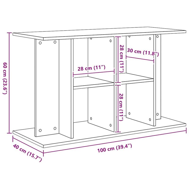 vidaXL support pour aquarium