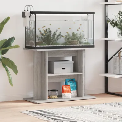 vidaXL support d'aquarium Bois d'ingénierie