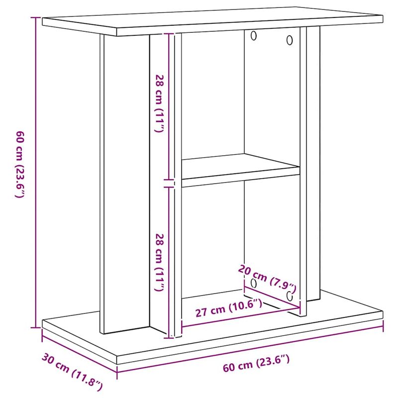 vidaXL support pour aquarium