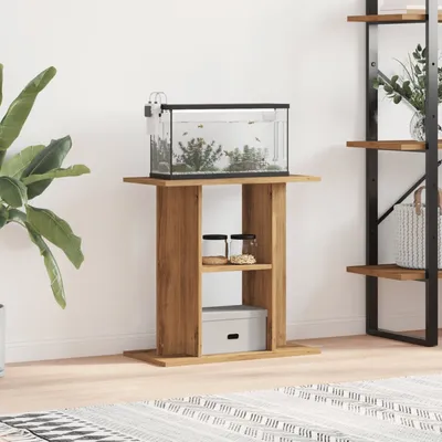 vidaXL support pour aquarium Bois d'ingénierie