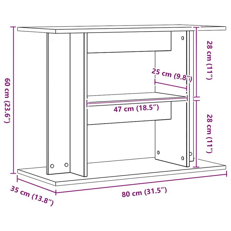 vidaXL support pour aquarium