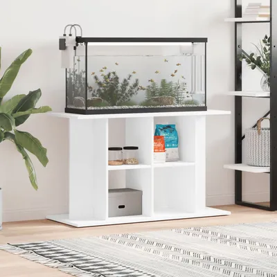 vidaXL support pour aquarium Bois d'ingénierie