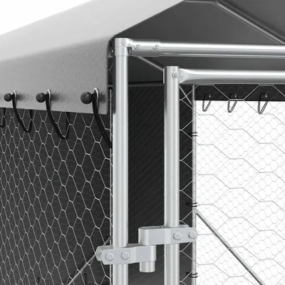 vidaXL chenil extérieur pour chiens Acier