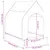 vidaXL niche pour chien Tissu