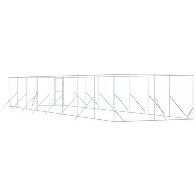 vidaXL chenil extérieur pour chiens Acier