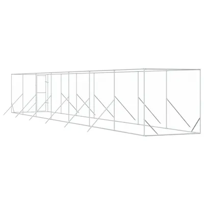 vidaXL chenil extérieur pour chiens Acier