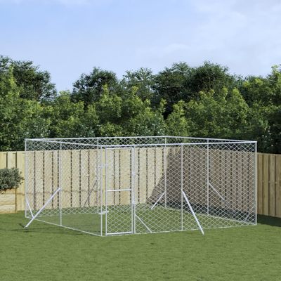 vidaXL chenil extérieur pour chiens Acier