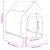 vidaXL niche pour chien Tissu