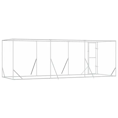 vidaXL chenil extérieur pour chiens Acier