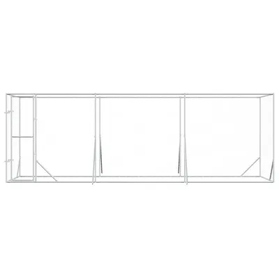 vidaXL chenil extérieur pour chiens Acier