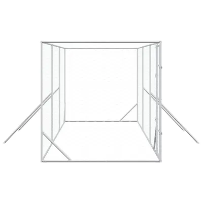 vidaXL chenil extérieur pour chiens Acier