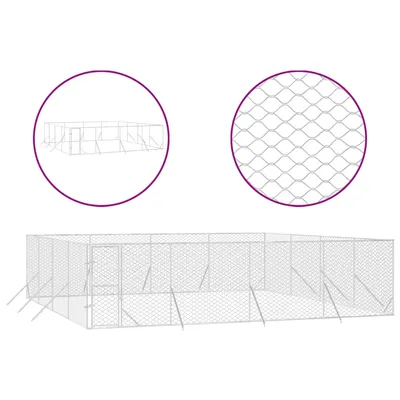 vidaXL chenil extérieur pour chiens Acier vidaXL chenil extérieur pour chiens Acier