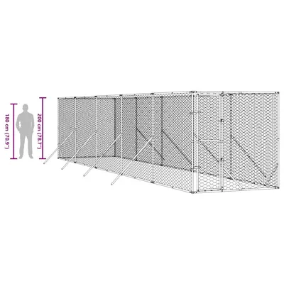 vidaXL chenil extérieur pour chiens Acier vidaXL chenil extérieur pour chiens Acier
