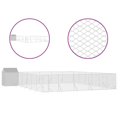 vidaXL chenil extérieur pour chiens Acier vidaXL chenil extérieur pour chiens Acier