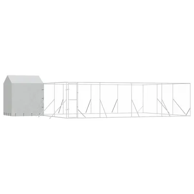 vidaXL chenil extérieur pour chiens Acier