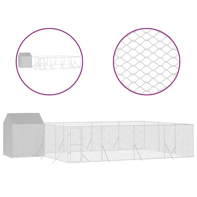 vidaXL chenil extérieur pour chiens Acier vidaXL chenil extérieur pour chiens Acier