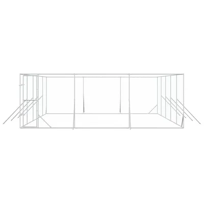 vidaXL chenil extérieur pour chiens Acier