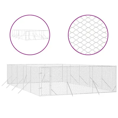 vidaXL chenil extérieur pour chiens Acier vidaXL chenil extérieur pour chiens Acier