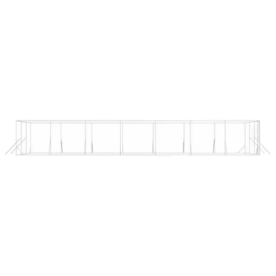 vidaXL chenil extérieur pour chiens Acier